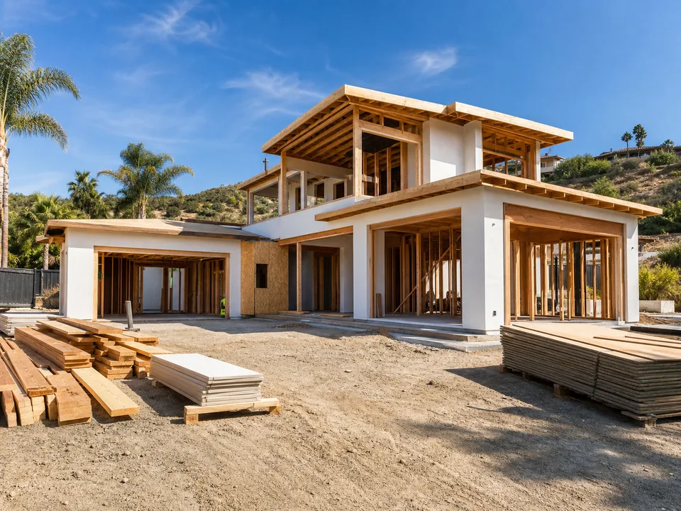 Custom home construction project by Kimmel Elite Construction