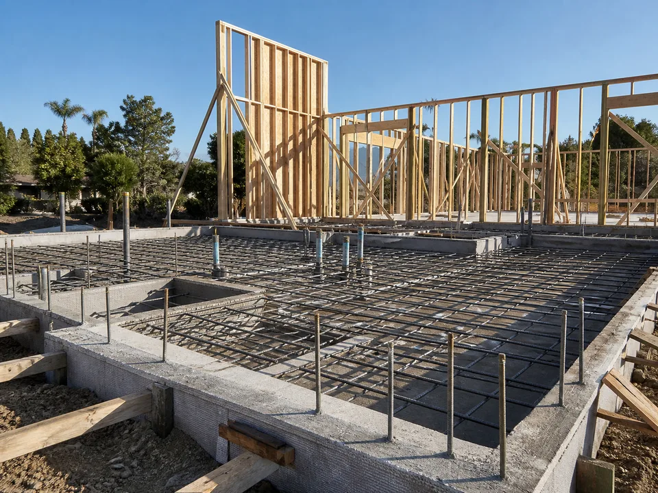 Foundation and structural framing project by Kimmel Elite Construction