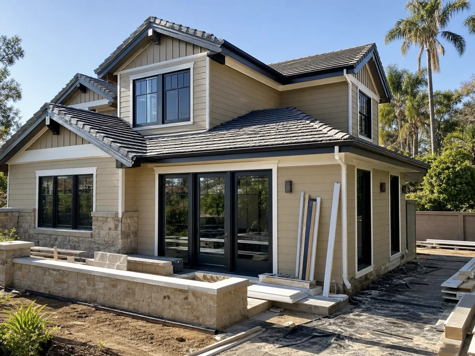 Exterior roofing windows doors and siding project by Kimmel Elite Construction